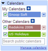 Manage Calendars